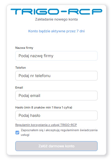 rejestracjawerzjademo